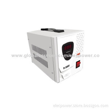 2-3kVA voltage regulators, LED display, efficiency 70%, transformer over-temperature protection